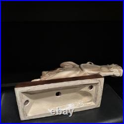 Sculpture En Céramique Art Déco Les Chevaux Signé Charles Lemanceau 1930