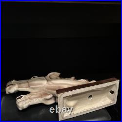 Sculpture En Céramique Art Déco Les Chevaux Signé Charles Lemanceau 1930