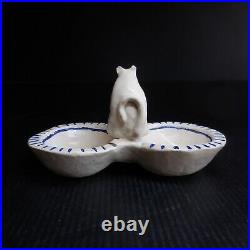 Sel poivre poterie céramique fait main chat art déco table cuisine France N7558