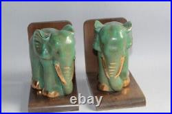 Serre-livres Éléphants céramique Art déco (56265)