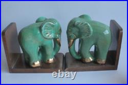 Serre-livres Éléphants céramique Art déco (56265)