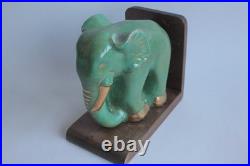 Serre-livres Éléphants céramique Art déco (56265)