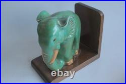 Serre-livres Éléphants céramique Art déco (56265)