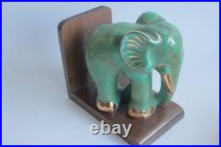 Serre-livres Éléphants céramique Art déco (56265)
