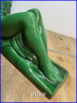 Statue Charles Lemanceau Femme Nue Signée Numérotée Art Déco (réf n. 1)