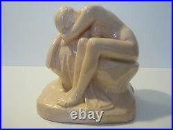 Statuette Ceramique Craquelee Nu Feminin Edition Kaza Art Deco 1930/femme Nue