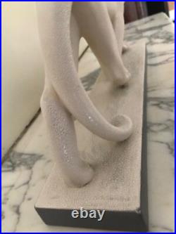 Statuette Panthère française en céramique Art déco Sainte-Radegonde Statuette Panthère française en céramique Art déco Sainte-Radegonde