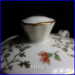 Sucrier céramique porcelaine Limoges vintage art déco maison table France N7633