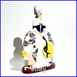 Sujet céramique signé Geneviève Granger Art Déco Etling 1920-30 Marquise Putti