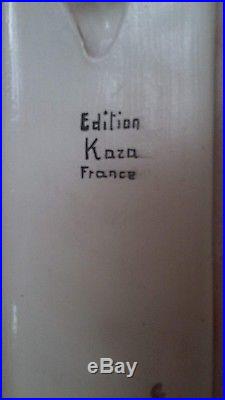 Sujet en céramique craquelée signé M. COULON Edition KAZA époque Art Deco Faune