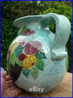 Superbe Gros Vase Art Deco Ceramique De Louis Baude Montigny Sur Loing Primavera