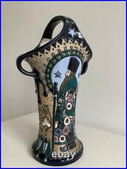 Superbe Vase de style Russe, Art Déco. Boyard russe. Vers 1930. Céramique