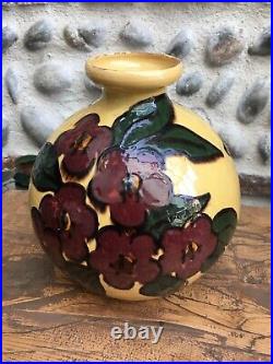 Très Beau Grand Vase De Savoie Emile Simonod SISPA céramique émaillée Art Déco