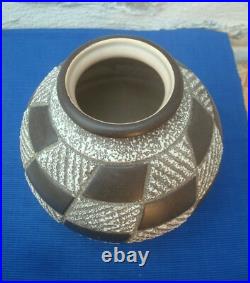 V61 Très Beau Vase Boule Céramique Signé ODYV 554 Art Déco