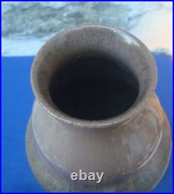V69 Grand Vase Faïence Sarreguemines Cristallisation Art Déco Ogive V69 Grand Vase Faïence Sarreguemines Cristallisation Art Déco Ogive