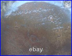 V69 Grand Vase Faïence Sarreguemines Cristallisation Art Déco Ogive V69 Grand Vase Faïence Sarreguemines Cristallisation Art Déco Ogive