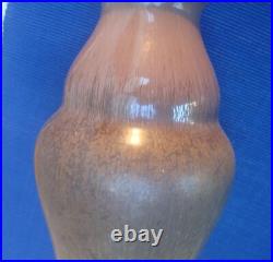 V69 Grand Vase Faïence Sarreguemines Cristallisation Art Déco Ogive V69 Grand Vase Faïence Sarreguemines Cristallisation Art Déco Ogive