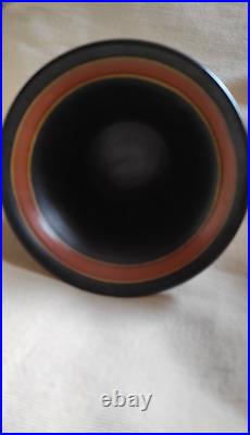 VASE 18,5 x 13,5cm Céramique Gouda Hollande Signé Numéroté Art Déco Parfait état