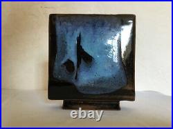 # VASE ART DECO ANCIEN en céramique émaillée signée