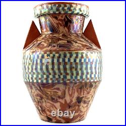 VASE ART DÉCO Ancien Céramique JEAN GERBINO à VALLAURIS, 1930, Terres Mêlées VASE ART DÉCO Ancien Céramique JEAN GERBINO à VALLAURIS, 1930, Terres Mêlées