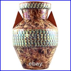 VASE ART DÉCO Ancien Céramique JEAN GERBINO à VALLAURIS, 1930, Terres Mêlées VASE ART DÉCO Ancien Céramique JEAN GERBINO à VALLAURIS, 1930, Terres Mêlées