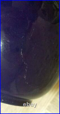 VASE ART DECO BLEU CERAMIQUE CAB Bordeaux ART EN GRES VERNISSÉ Félix Gète