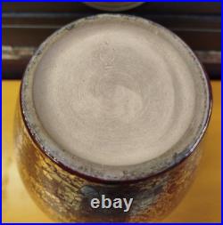 VASE CERAMIQUE Art Deco Dore Argente Rouge Sang Boeuf Fau & Guillard 49MAG 29/03 VASE CERAMIQUE Art Deco Dore Argente Rouge Sang Boeuf Fau & Guillard 49MAG 29/03
