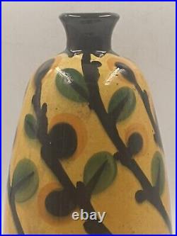 Vase Art Déco Céramique Émaillée Signé La Maîtrise France Années 1920 1930 Vase Art Déco Céramique Émaillée Signé La Maîtrise France Années 1920 1930