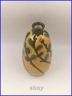 Vase Art Déco Céramique Émaillée Signé La Maîtrise France Années 1920 1930 Vase Art Déco Céramique Émaillée Signé La Maîtrise France Années 1920 1930
