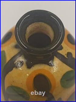 Vase Art Déco Céramique Émaillée Signé La Maîtrise France Années 1920 1930 Vase Art Déco Céramique Émaillée Signé La Maîtrise France Années 1920 1930