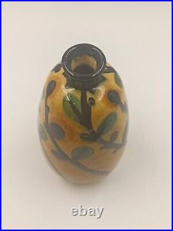 Vase Art Déco Céramique Émaillée Signé La Maîtrise France Années 1920 1930 Vase Art Déco Céramique Émaillée Signé La Maîtrise France Années 1920 1930