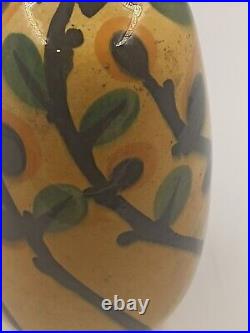 Vase Art Déco Céramique Émaillée Signé La Maîtrise France Années 1920 1930 Vase Art Déco Céramique Émaillée Signé La Maîtrise France Années 1920 1930