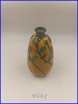 Vase Art Déco Céramique Émaillée Signé La Maîtrise France Années 1920 1930 Vase Art Déco Céramique Émaillée Signé La Maîtrise France Années 1920 1930