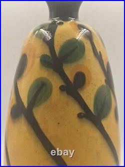 Vase Art Déco Céramique Émaillée Signé La Maîtrise France Années 1920 1930 Vase Art Déco Céramique Émaillée Signé La Maîtrise France Années 1920 1930