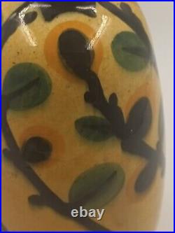 Vase Art Déco Céramique Émaillée Signé La Maîtrise France Années 1920 1930 Vase Art Déco Céramique Émaillée Signé La Maîtrise France Années 1920 1930