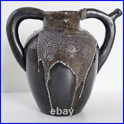 Vase Art Deco Francais De Leon Pointu Gres Ceramique Saint Amand En Puisaye