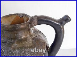 Vase Art Deco Francais De Leon Pointu Gres Ceramique Saint Amand En Puisaye