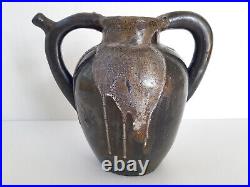 Vase Art Deco Francais De Leon Pointu Gres Ceramique Saint Amand En Puisaye