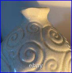 Vase Art Déco Saint-Clément signé Olive Gravée (1920-1930) céramique