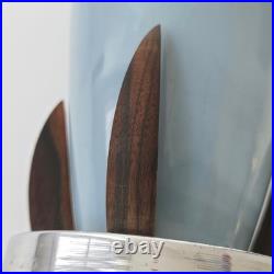 Vase Art Deco Vintage Scandinave 1920 Ceramique Palissandre Chrome 20s Retro