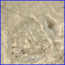 Vase Art Déco début 20e siècle Céramique craquelée à décor polychrome stylisé