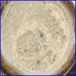 Vase Art Déco début 20e siècle Céramique craquelée à décor polychrome stylisé