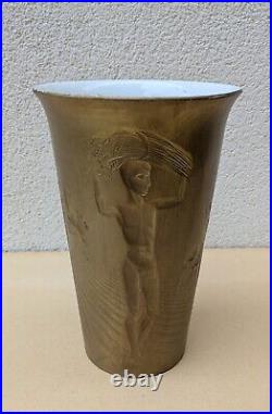 Vase Art Déco en céramique 1930/40, signature