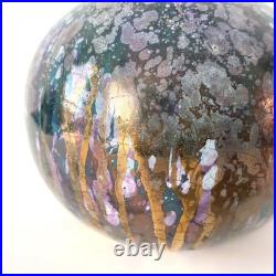 Vase Art Déco en céramique émaillée irisée à Sèvres de MNF Vinsare 1930s