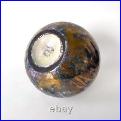 Vase Art Déco en céramique émaillée irisée à Sèvres de MNF Vinsare 1930s