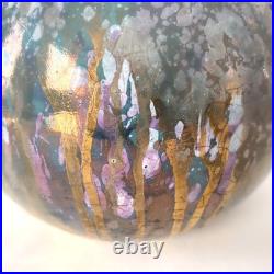 Vase Art Déco en céramique émaillée irisée à Sèvres de MNF Vinsare 1930s