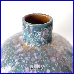 Vase Art Déco en céramique émaillée irisée à Sèvres de MNF Vinsare 1930s