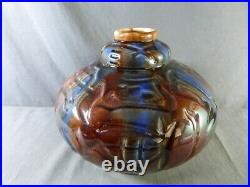 Vase Art Déco signé ELGÉ (Louis Gueule) en céramique de VIERZON années 1920