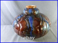 Vase Art Déco signé ELGÉ (Louis Gueule) en céramique de VIERZON années 1920