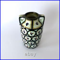 Vase Art déco de Eva Zeisel pour Schramberg Majolica Céramique émaillée, 1930s